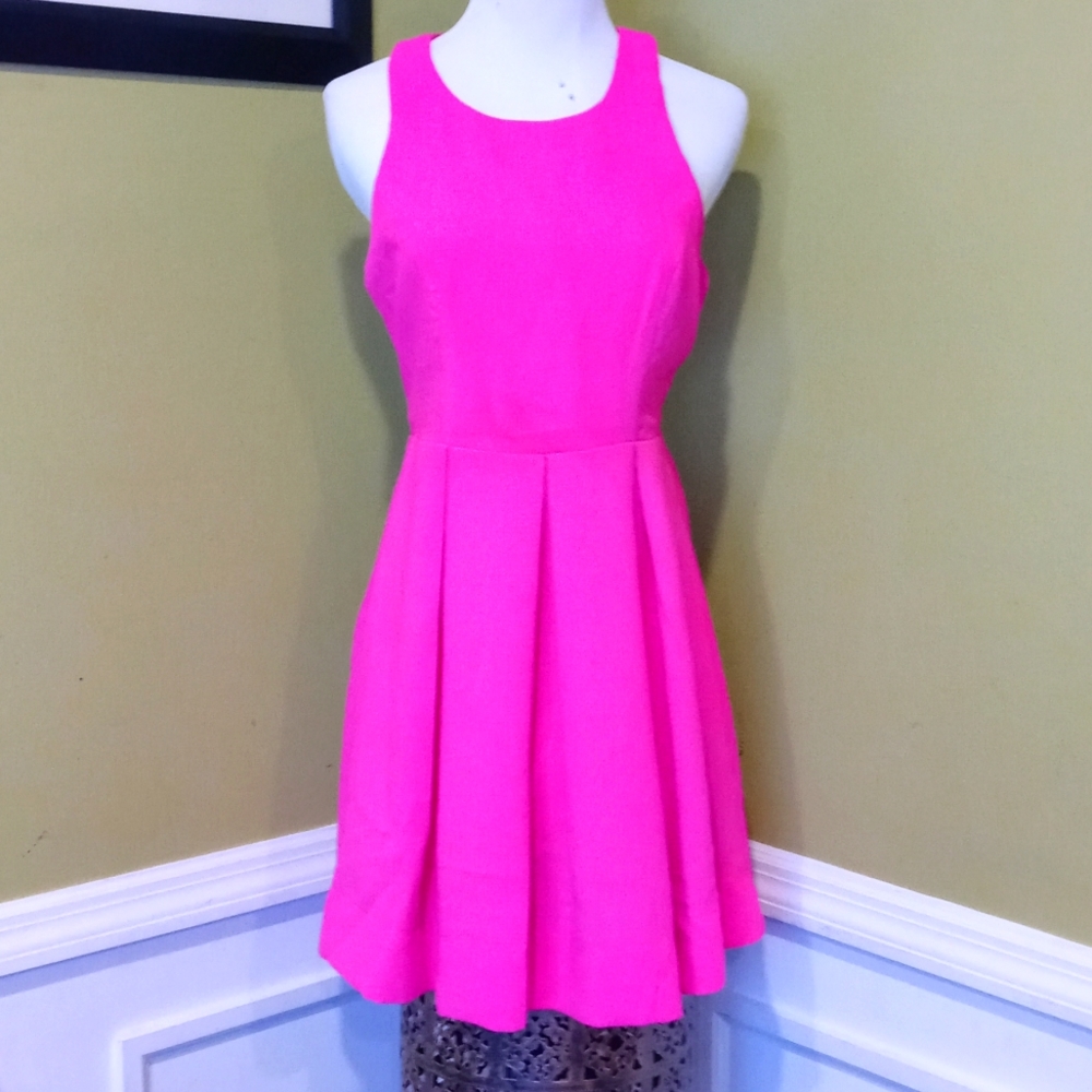 LULU'S. HOT PINK DRESS